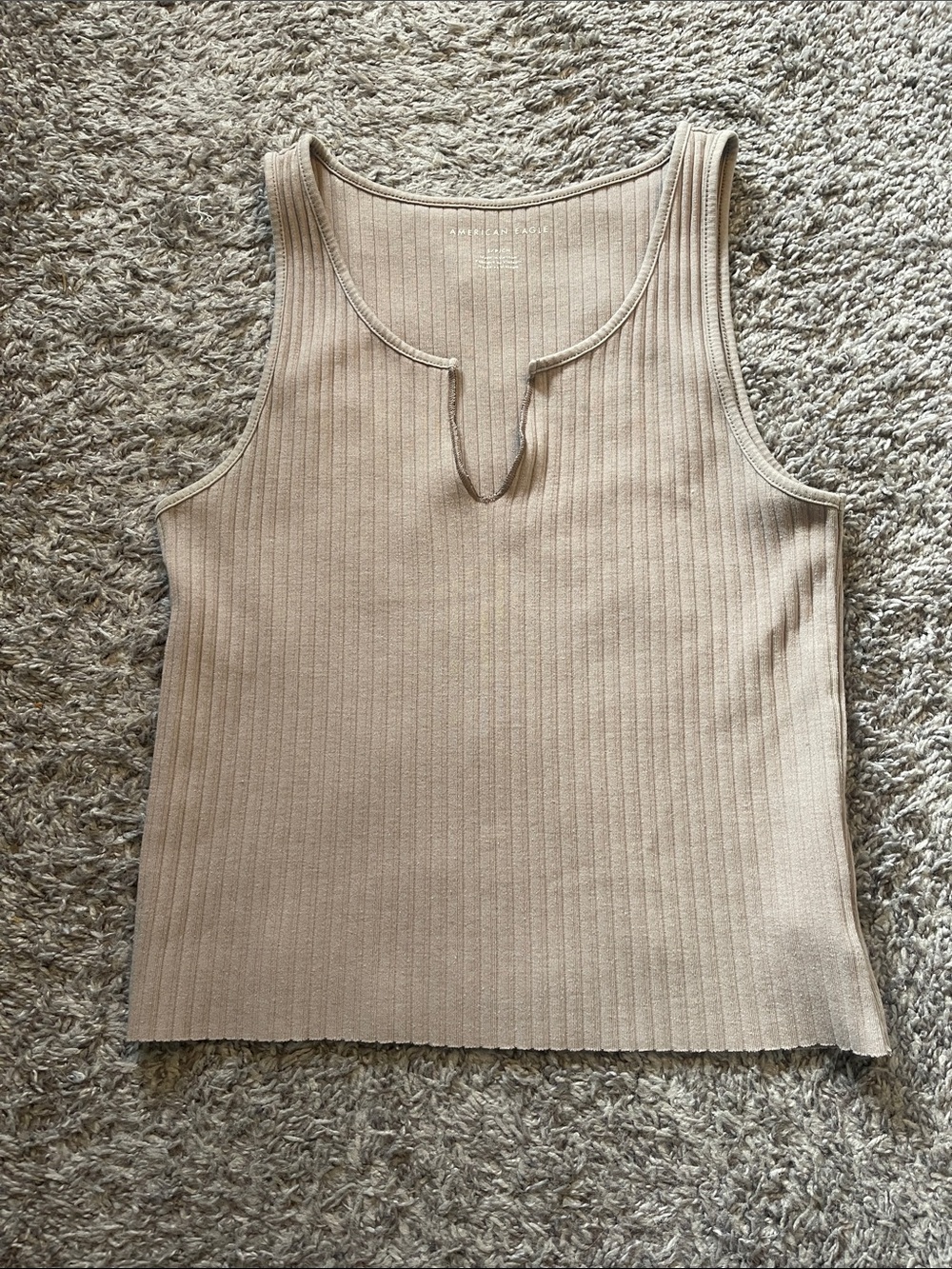 🎉 3 for $25 🎉 American Eagle Outfitters Ribbed Tank Top in Beige
